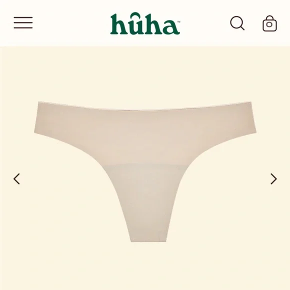 Huha Seamless Thong Set in Tan and Cream - Picture 4 of 8